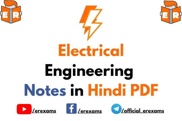 Electrical Engineering Notes in Hindi PDF featured.